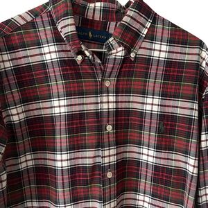 Ralph Lauren Men’s Tartan Plaid Button Down Shirts Size Large